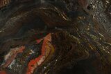 Polished Tiger Iron Stromatolite Slab - Billion Years #317247-1